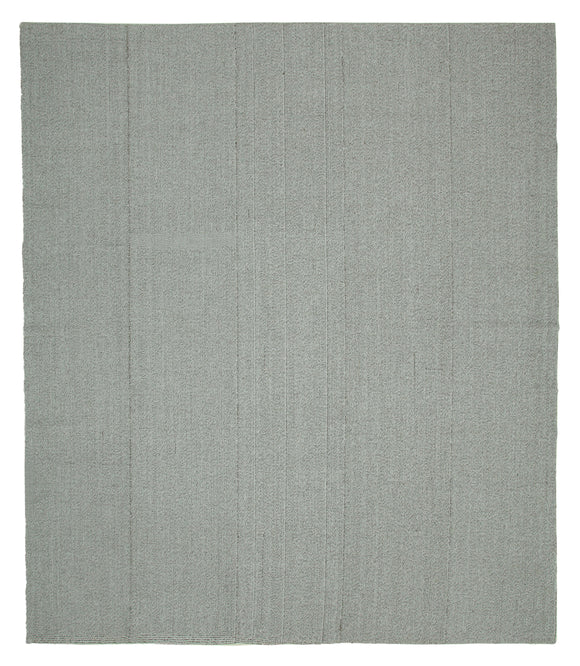 11x13 Grey Modern Kilim Rug - 36222