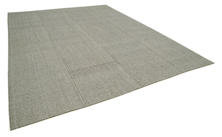 10x14 Grey Modern Kilim Rug - 36224