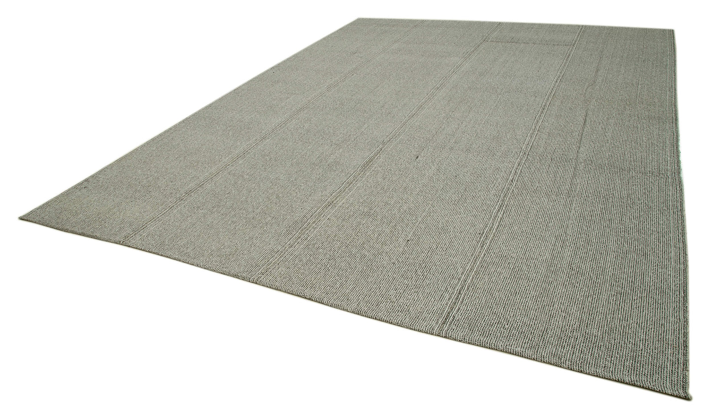 10x14 Grey Modern Kilim Rug - 36224
