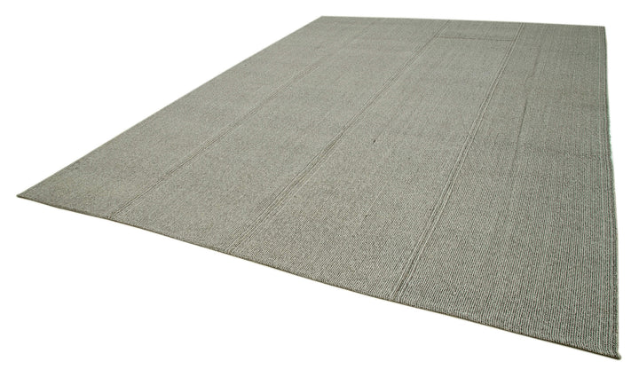 10x14 Grey Modern Kilim Rug - 36224