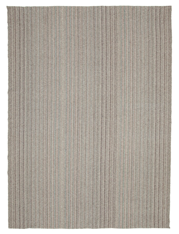 10x14 Grey Modern Kilim Rug - 36246