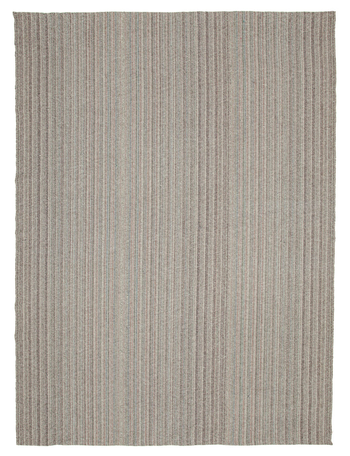 10x14 Grey Modern Kilim Rug - 36246