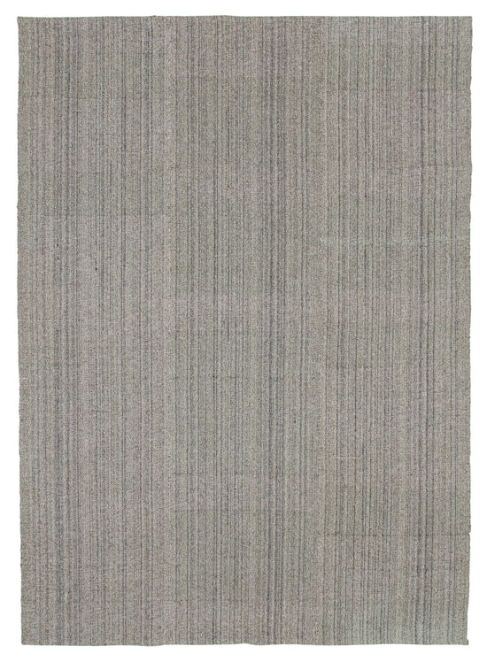 8x12 Grey Modern Kilim Rug - 36252
