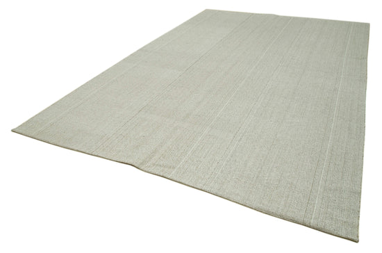 9x13 Beige Modern Kilim Rug - 36259
