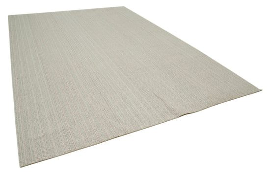 9x13 Beige Modern Kilim Rug - 36264