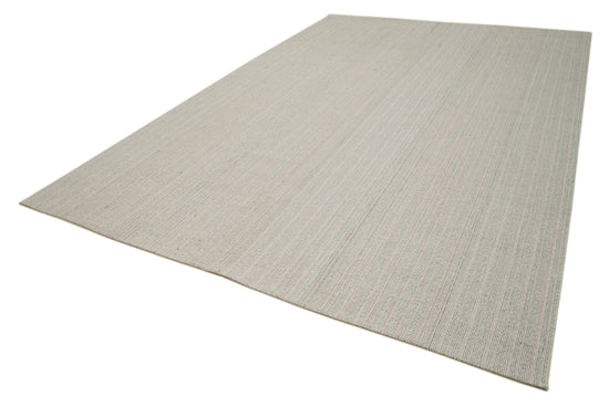 9x13 Beige Modern Kilim Rug - 36264