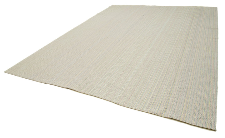 10x13 Beige Modern Kilim Rug - 36277