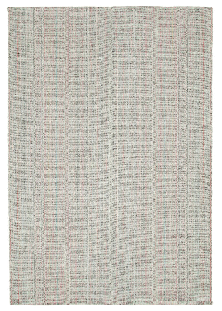 7x10 Beige Modern Kilim Rug - 36294
