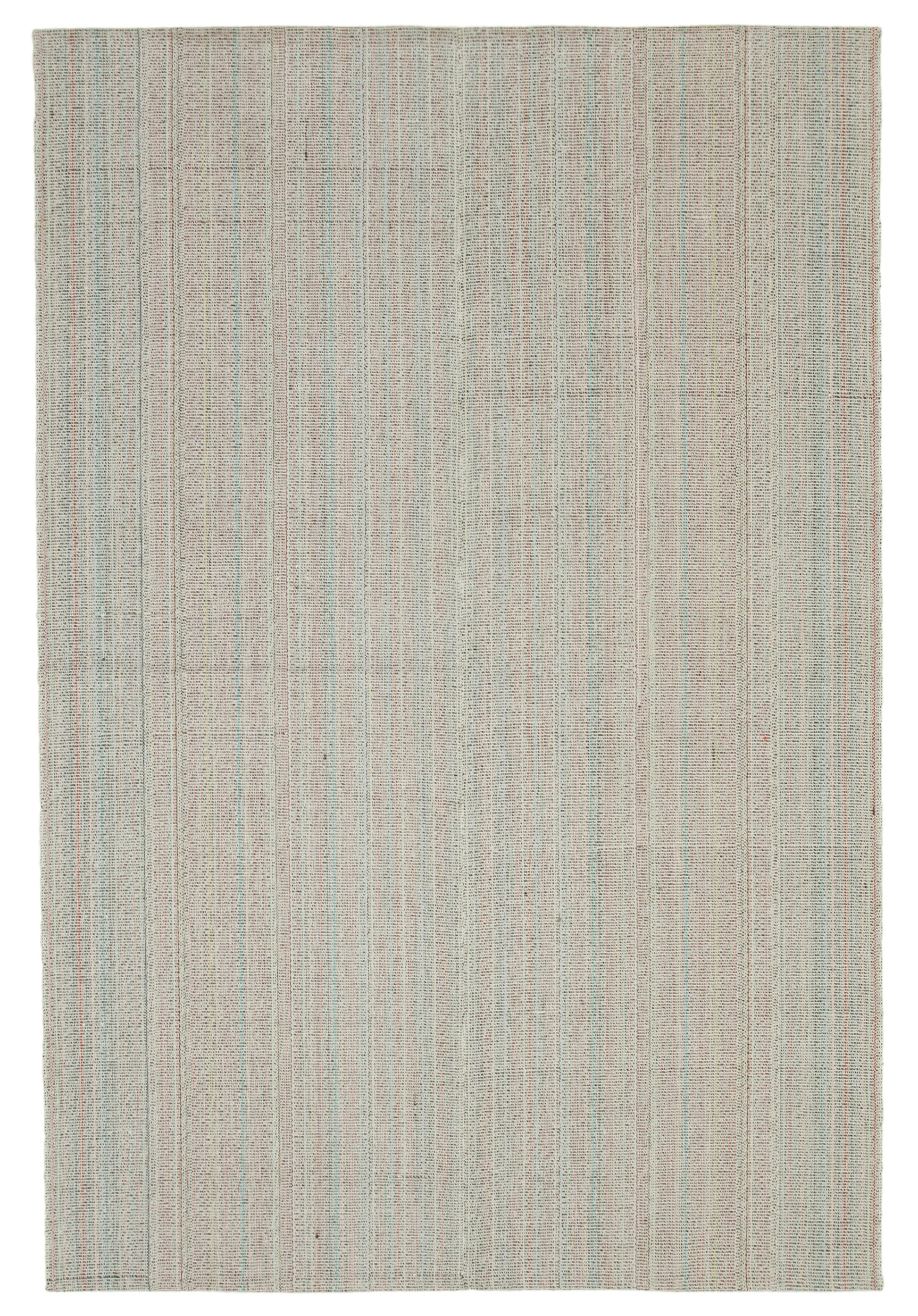 7x10 Beige Modern Kilim Rug - 36298