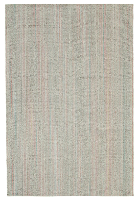 7x10 Beige Modern Kilim Rug - 36298