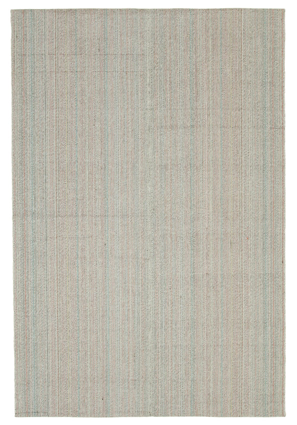 7x10 Beige Modern Kilim Rug - 36298