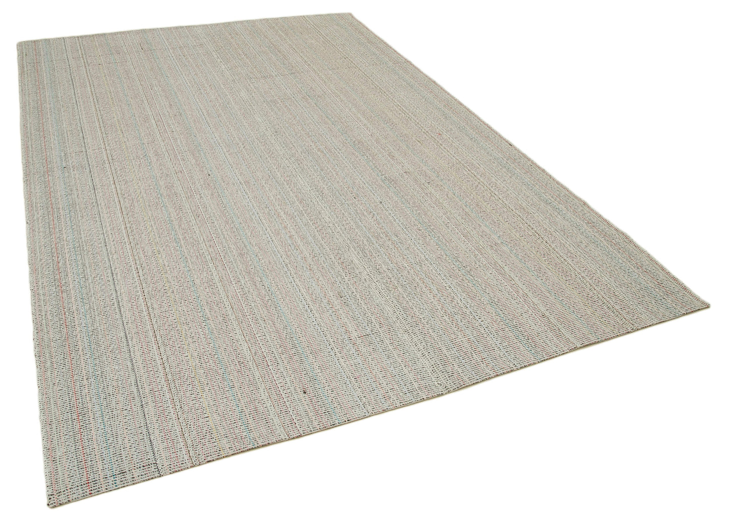 7x10 Beige Modern Kilim Rug - 36298