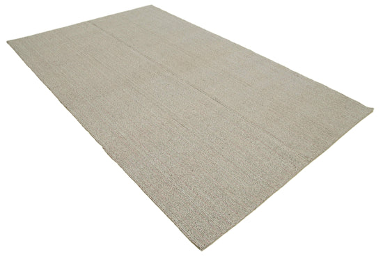 6x9 Grey Modern Kilim Rug - 36301