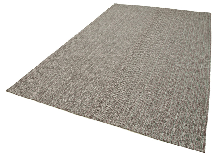 7x10 Grey Modern Kilim Rug - 36305