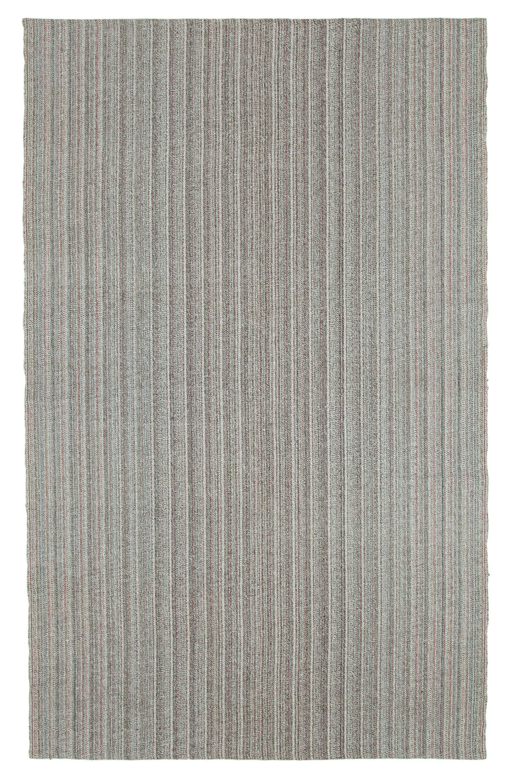 7x11 Grey Modern Kilim Rug - 36308