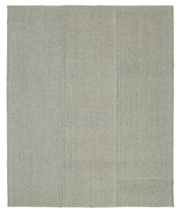 8x9 Grey Modern Kilim Rug - 36310