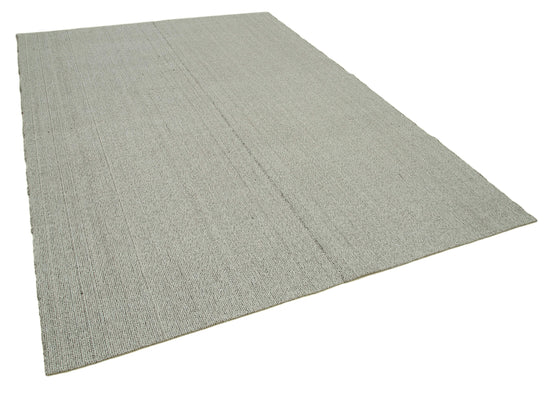 7x10 Grey Modern Kilim Rug - 36318
