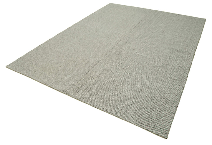 7x9 Grey Modern Kilim Rug - 36319