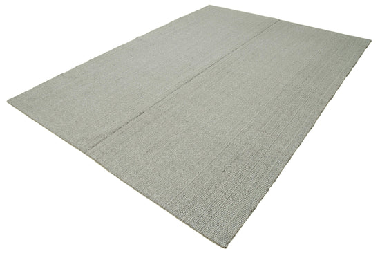 7x10 Grey Modern Kilim Rug - 36321