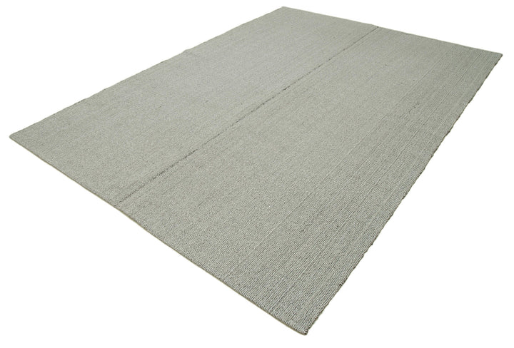 7x10 Grey Modern Kilim Rug - 36321