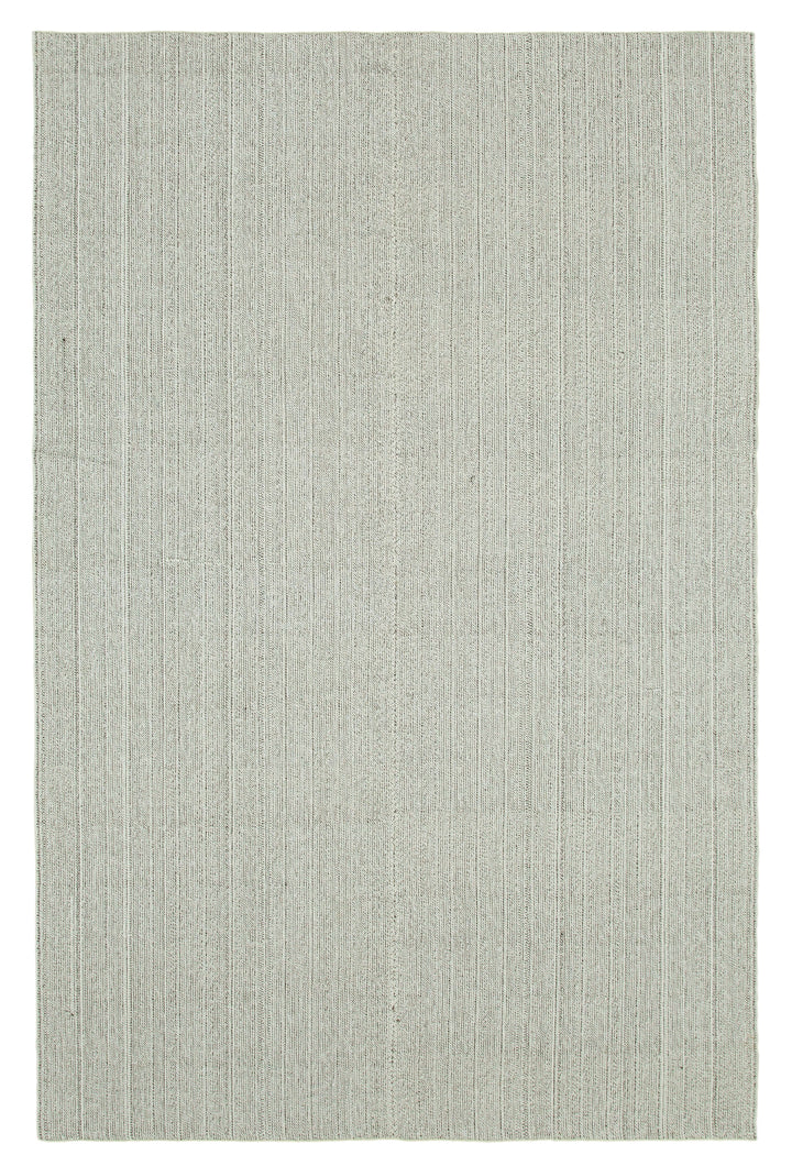 7x10 Grey Modern Kilim Rug - 36323