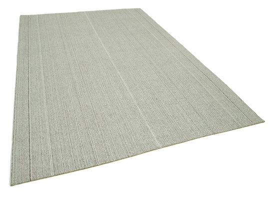 7x10 Beige Modern Kilim Rug - 36324