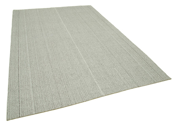 7x10 Beige Modern Kilim Rug - 36324