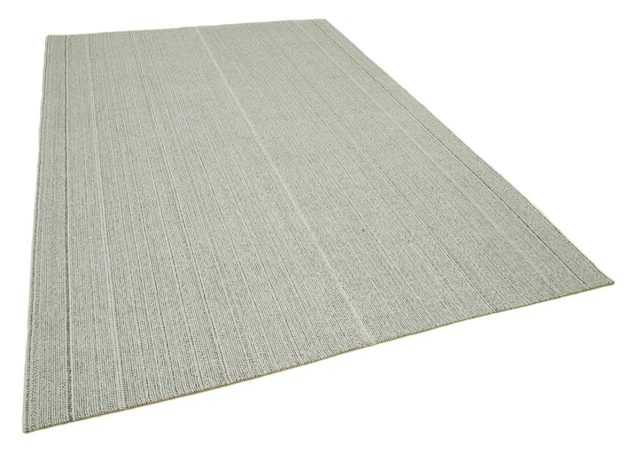 7x10 Beige Modern Kilim Rug - 36324