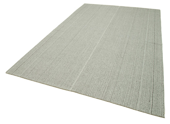 7x10 Beige Modern Kilim Rug - 36324