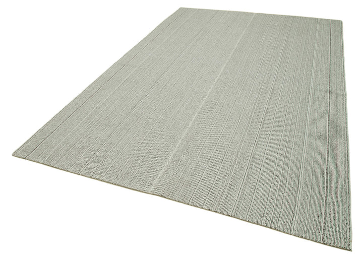 7x10 Beige Modern Kilim Rug - 36324