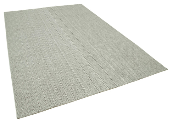 7x10 Beige Modern Kilim Rug - 36325