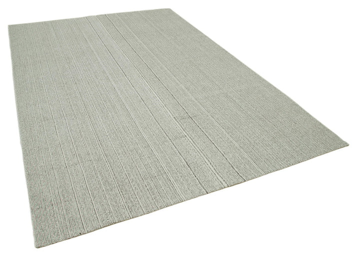 7x10 Beige Modern Kilim Rug - 36325