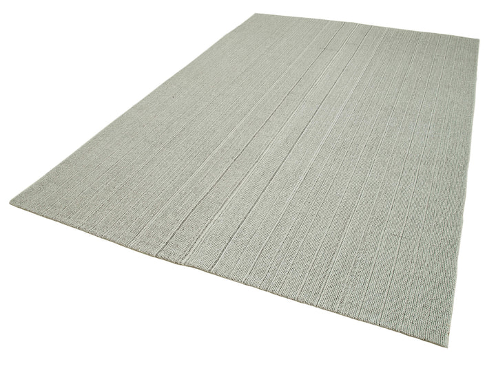 7x10 Beige Modern Kilim Rug - 36325