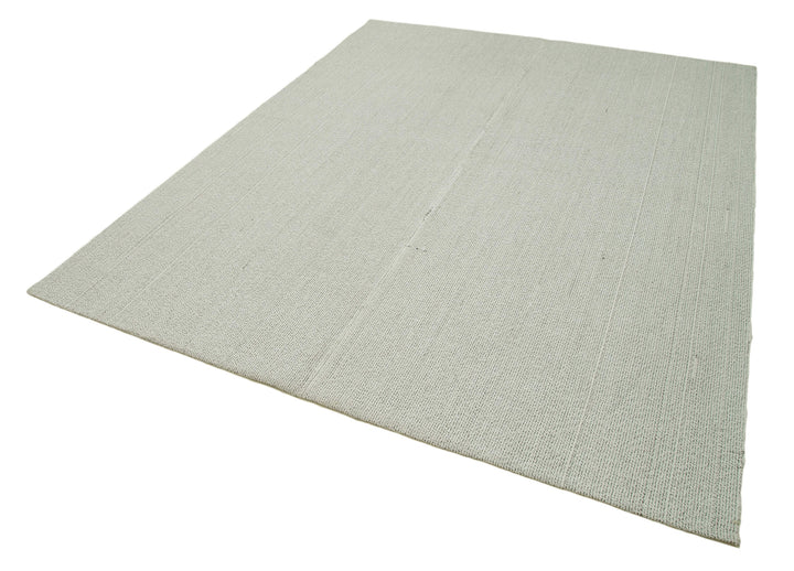 7x9 Beige Modern Kilim Rug - 36326