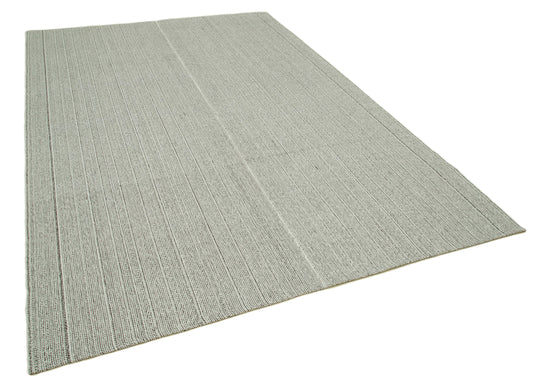 7x10 Beige Modern Kilim Rug - 36329