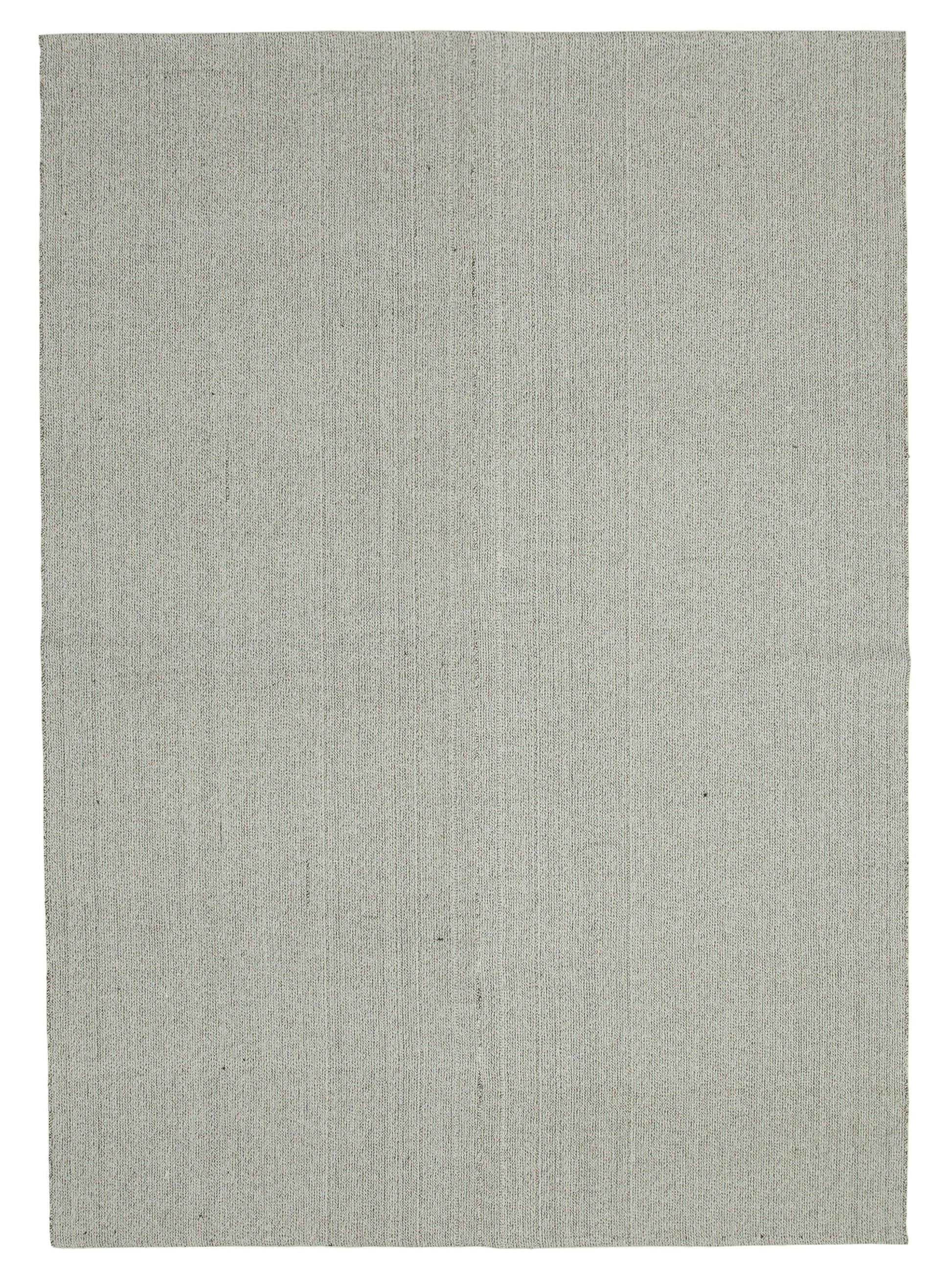7x10 Grey Modern Kilim Rug - 36331