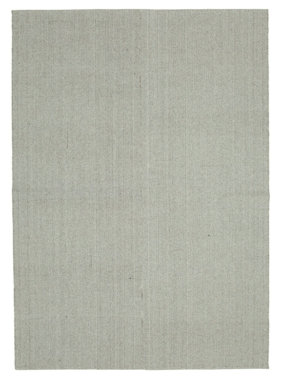7x10 Grey Modern Kilim Rug - 36331