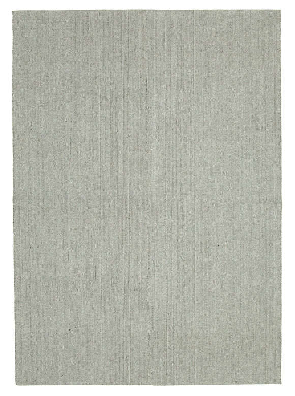 7x10 Grey Modern Kilim Rug - 36331