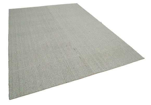 7x10 Grey Modern Kilim Rug - 36331