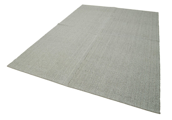 7x10 Grey Modern Kilim Rug - 36331