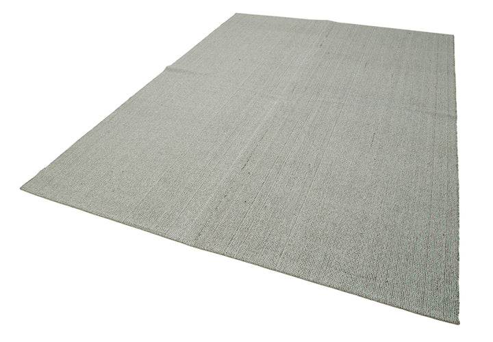 7x10 Grey Modern Kilim Rug - 36331