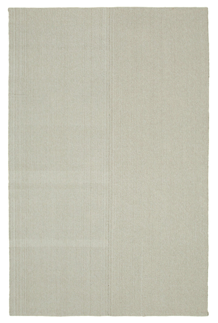 7x11 Beige Modern Kilim Rug - 36334