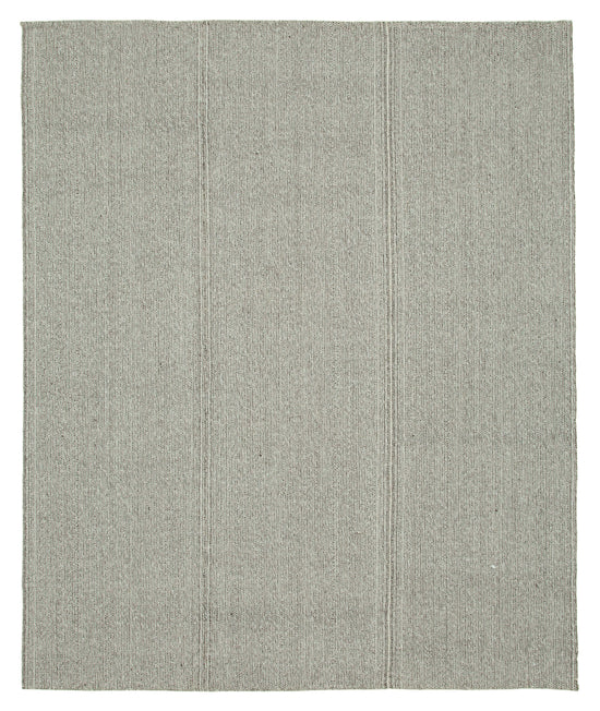 8x9 Grey Modern Kilim Rug - 36335