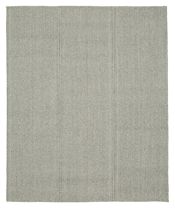 8x9 Grey Modern Kilim Rug - 36335