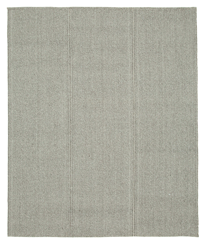 8x9 Grey Modern Kilim Rug - 36335
