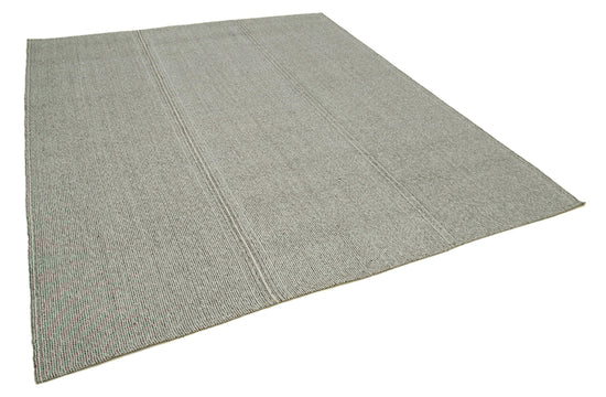 8x9 Grey Modern Kilim Rug - 36335