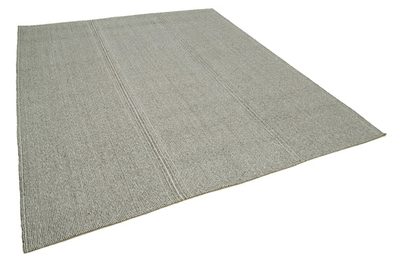 8x9 Grey Modern Kilim Rug - 36335