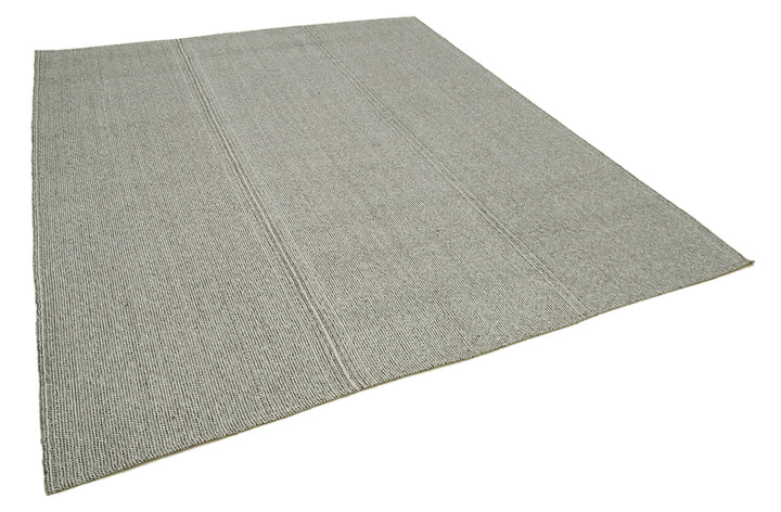 8x9 Grey Modern Kilim Rug - 36335