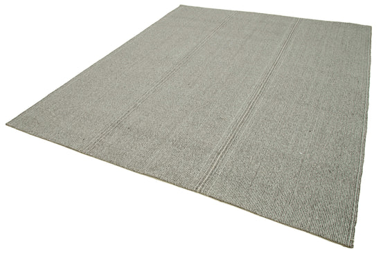 8x9 Grey Modern Kilim Rug - 36335