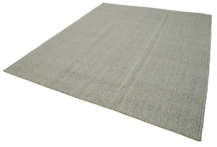 8x9 Grey Modern Kilim Rug - 36335